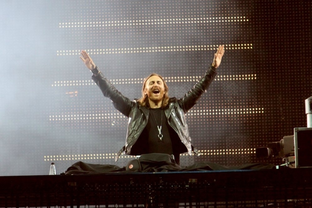 13.set.2013 - O DJ David Guetta durante apresentação no Palco Mundo do Rock in Rio - Claudio Andrade/Foto Rio News