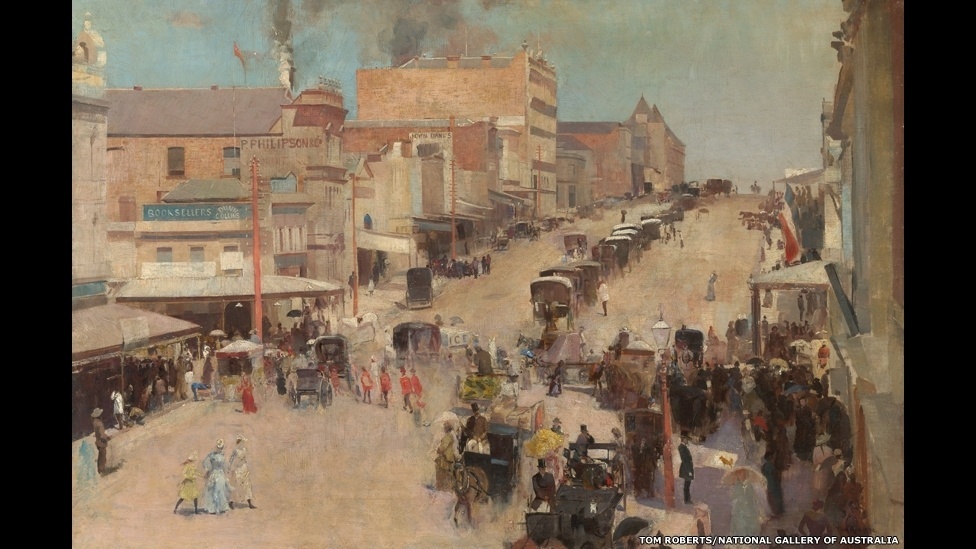 Organizada em parceria com a National Gallery de Camberra, a exposição fica em cartaz entre 21 de setembro e 8 de dezembro - Tom Roberts