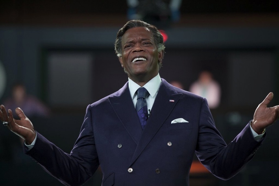 Samuel L. Jackon em cena do filme "Robocop" - Divulgação/Sony Pictures