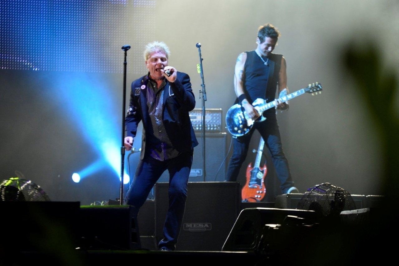 14.set.2013 - Offspring se apresenta no palco Sunset na segunda noite do Rock in Rio 2013 - Andre Muzell / AgNews