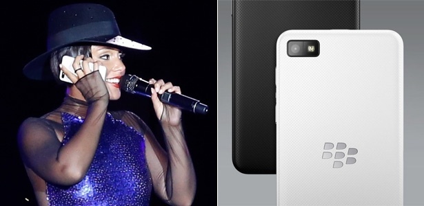 Alicia Keys usa novo smartphone da Blackberry em show no Rock in Rio - Roberto Filho/Foto Arena