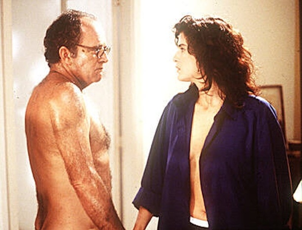1997 - Os atores Cláudio Marzo e Lucia Veríssimo em cena do filme "O Homem Nu"