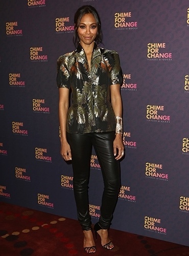 O estilo casual da atriz Zoe Saldana rendeu a ela a quarta colocação. A lista de famosas mais bem vestidas da "People" é das mais aguardadas - Getty Images