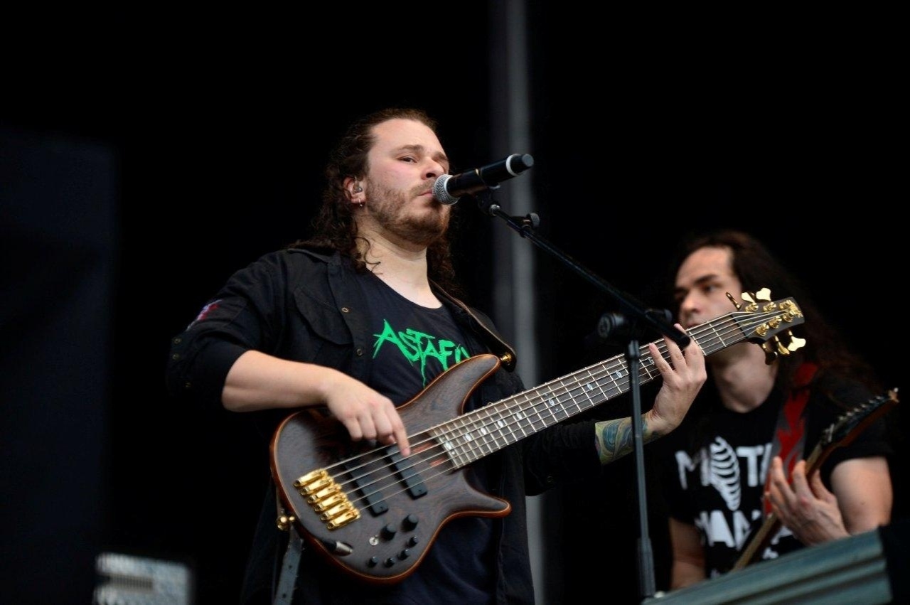 19.set.2013 - Almah e Hibria se apresentam no palco Sunset no segundo final de semana do Rock in Rio - Andre Muzell/AgNews