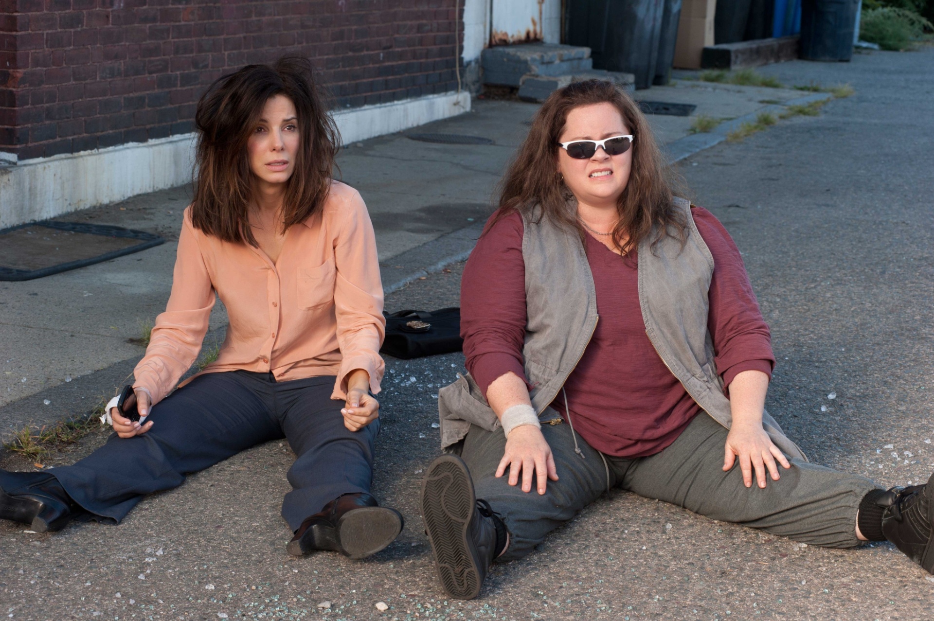 Cena da comédia "As Bem-Armadas", estrelada por Sandra Bullock e Melissa McCarthy - Divulgação / Fox Films