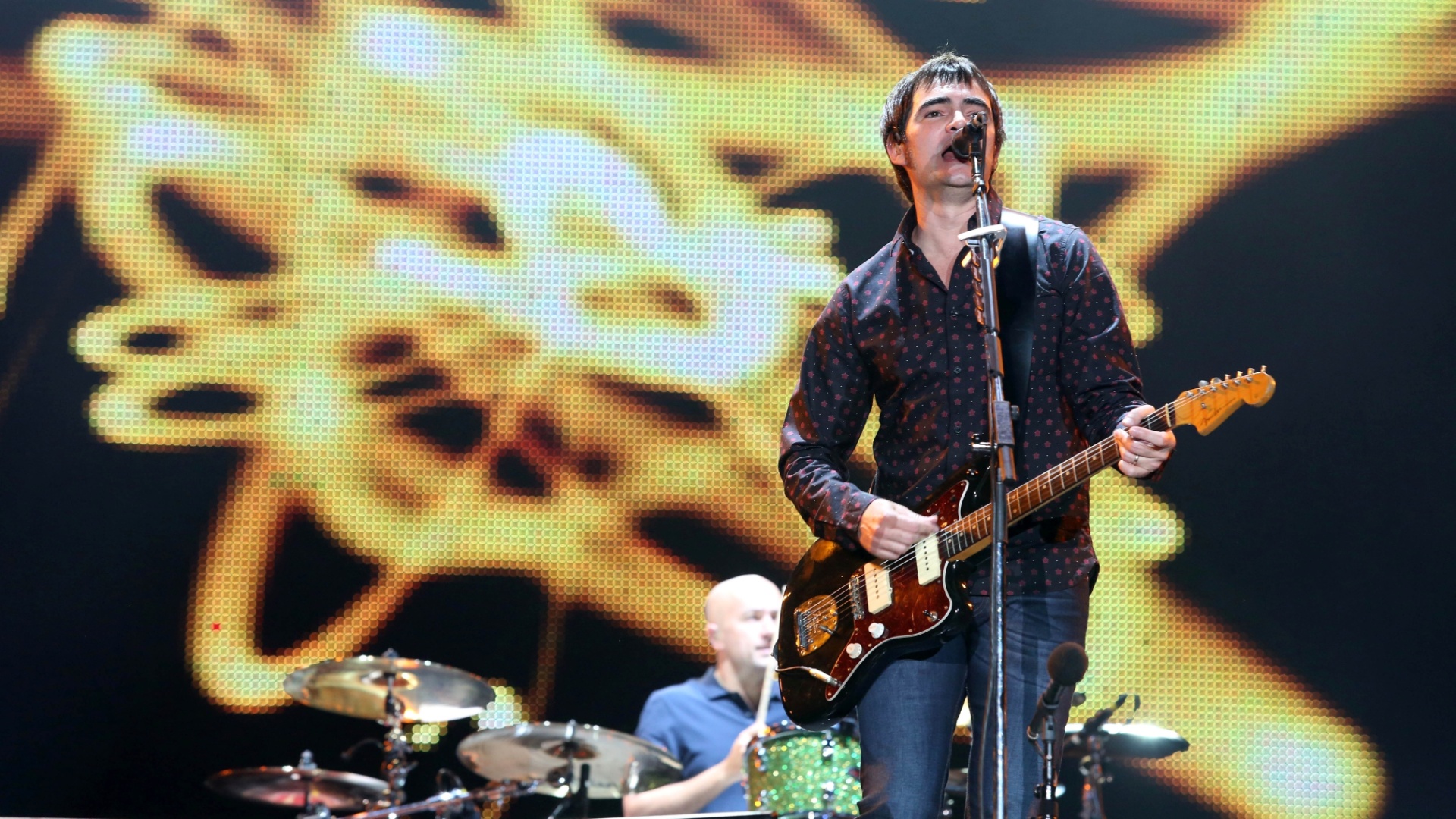 21.set.2013 - Banda mineira Skank abre o sábado no Palco Mundo do Rock in Rio - Marco Antônio Teixeira/UOL