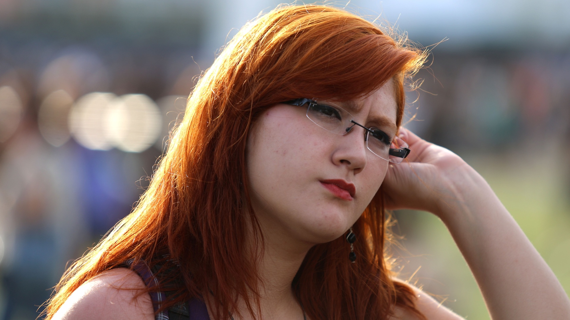 22.set.2013 - Metaleiros com cabelos coloridos marcaram o último dia de Rock in Rio - Fernando Maia/UOL