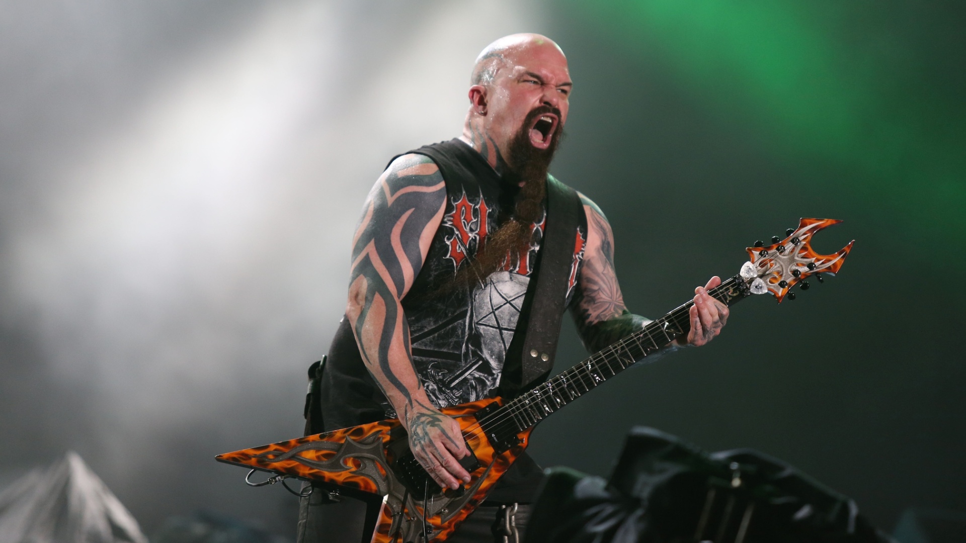 22.set.2013 - Slayer se apresenta no Palco Mundo do festival - Fernando Maia/UOL