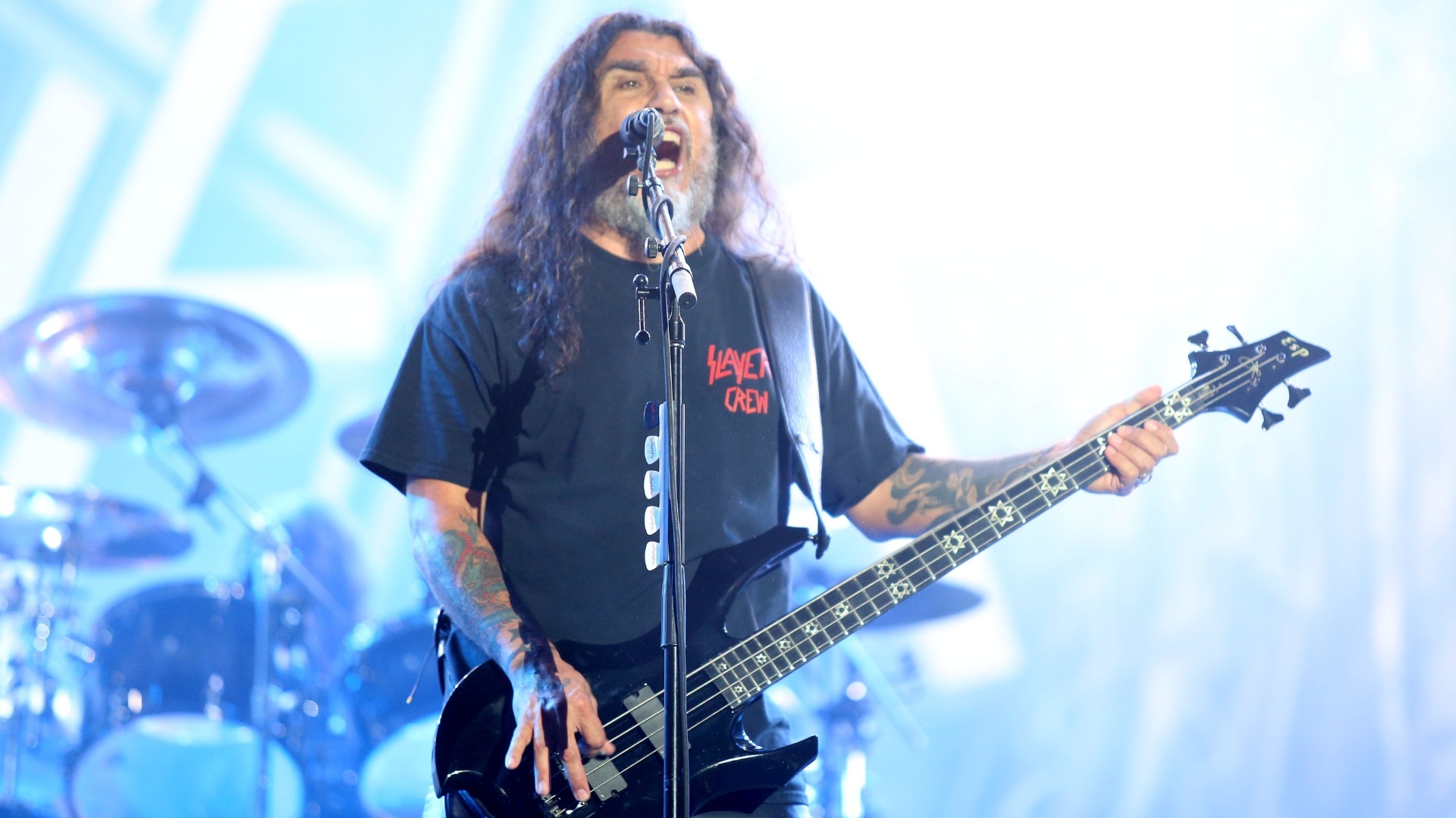 22.set.2013 - Slayer se apresenta no Palco Mundo do festival - Fernando Maia/UOL