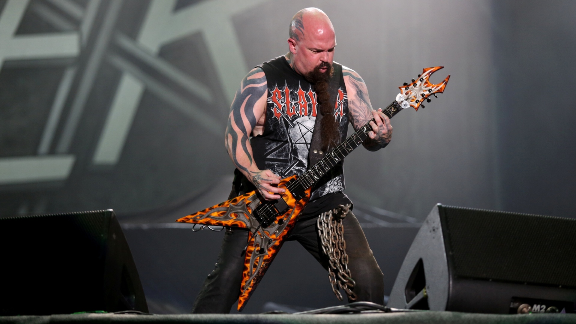 22.set.2013 - Slayer se apresenta no Palco Mundo do festival - Fernando Maia/UOL