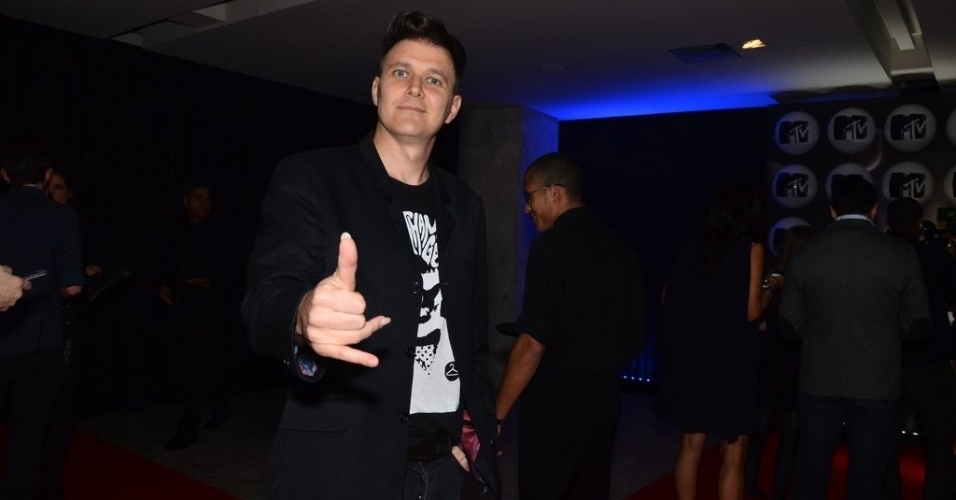 24.set.2013 - João Suplicy na festa de lançamento da MTV, em São Paulo