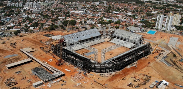 Arena Pantanal ainda está em construção, mas tem entrega prevista para dezembro, segundo governo