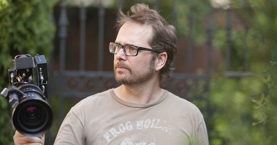 Diretor Robert Schwentke no set de filmagens de "R.I.P.D. - Agentes do Além", filme estrelado por Jeff Bridges, Ryan Reynolds e Kevin Bacon - Divulgação / Universal