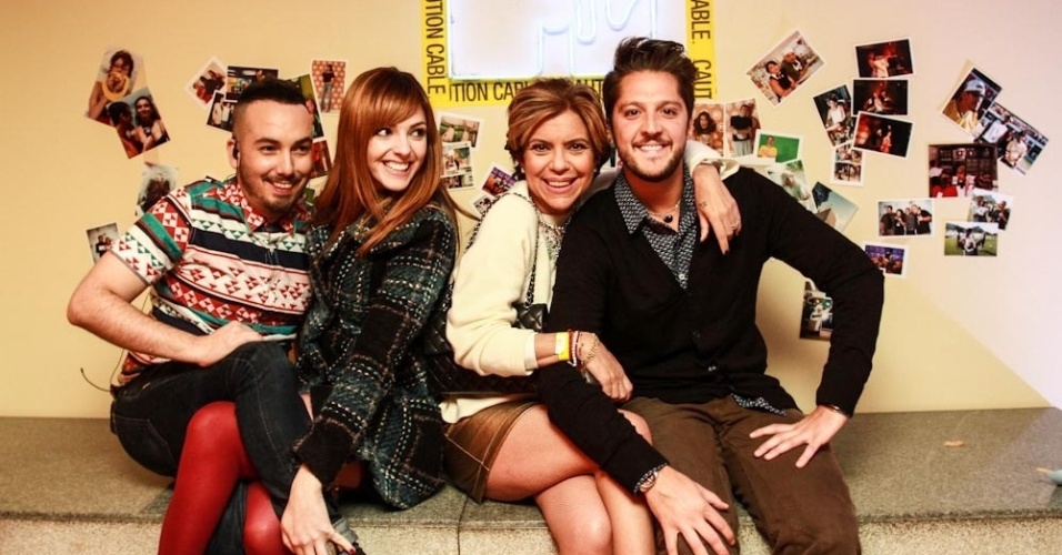 26.set.2013 - Didi Effe, Titi Müller, Astrid Fontenelle e André Vasco em evento da última transmissão da MTV
