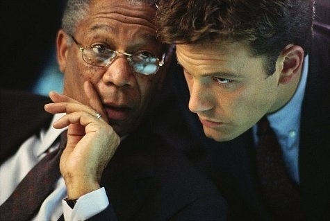 Morgan Freeman e Ben Affleck em "A Sombra de Todos os Medos" (2002) - Divulgação