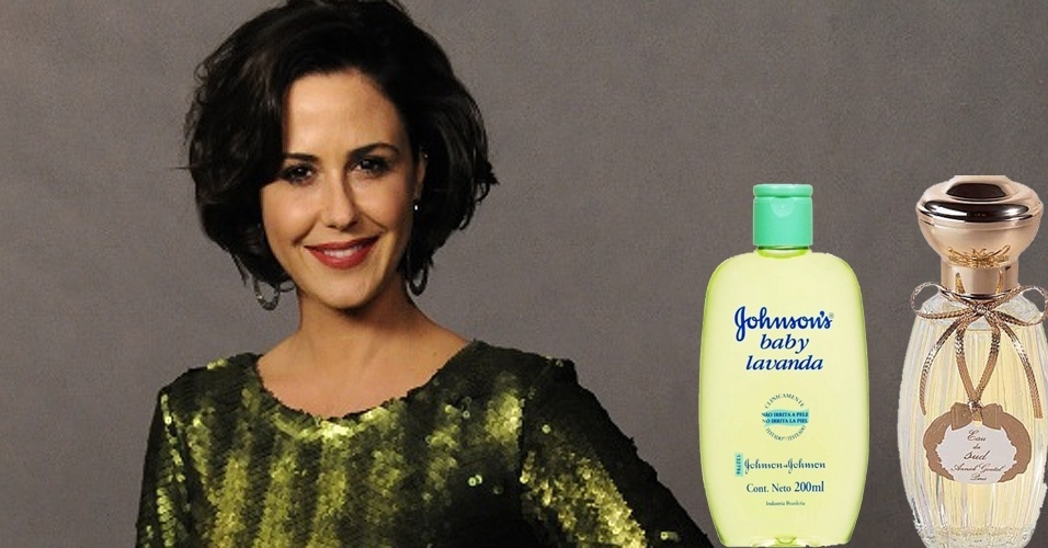 Guilhermina Guinle reveza a lavanda verde da Johnson's com um aroma de Annick Goutal - Divulgação/TV Globo