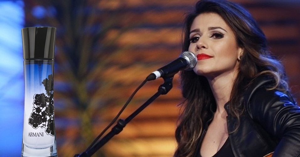 Paula Fernandes usa o marcante Armani Code - Foto Rio News