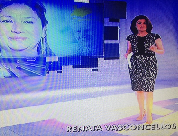 06.out.2013 - Renata Vasconcellos estreia na apresentação do "Fantástico", da TV Globo