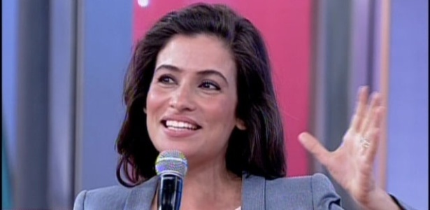 Renata Vasconcellos durante o "Encontro Com Fátima Bernardes"