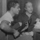 30.out.1962 - O compositor, poeta e diplomata brasileiro Vinicius de Moraes e o compositor Baden Powell durante entrevista, em São Paulo - Acervo UH/Folhapress