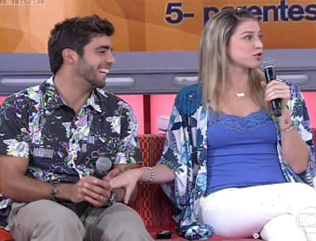 Luana Piovani e Pedro Scooby no "Encontro com Fátima Bernardes"