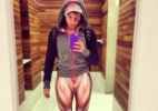 Penélope Nova malha com calça com estampa de músculos - Reprodução/Instagram