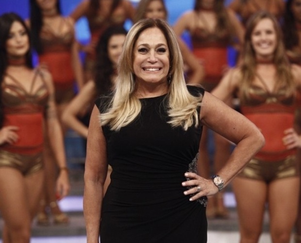 10.out.2013 - Susana Vieira durante participação no "Domingão do Faustão"