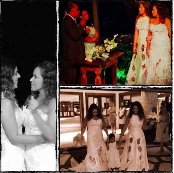 13.out.2013 - Um dia depois do casamento com Daniela Mercury, a jornalista Malu Verçosa postou fotos da cerimônia no Instagram: "Daniela agora é minha esposa, minha família, minha inspiração para viver. Malu Mercury", escreveu