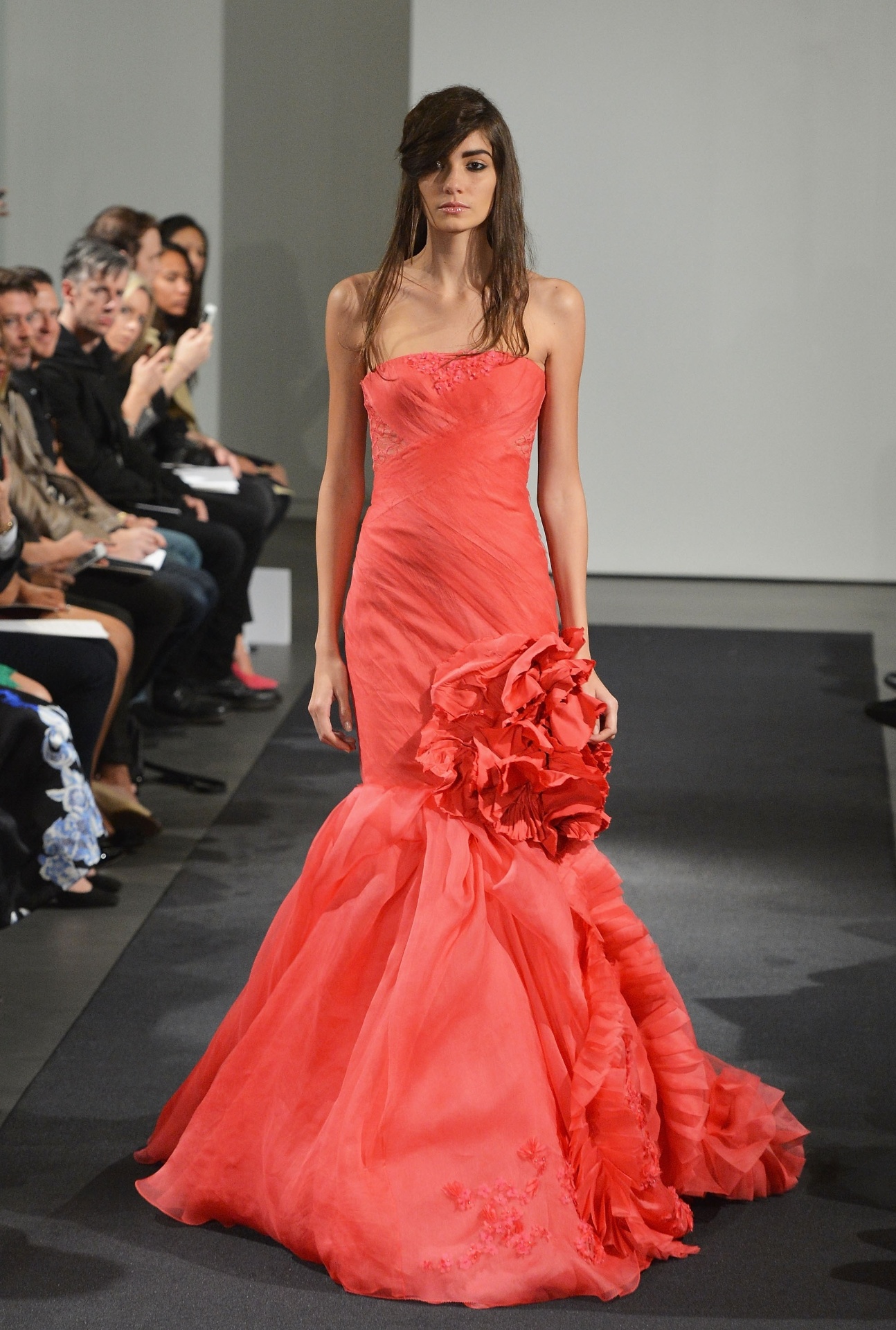 11.out.2013 - Desfile da estilista Vera Wang na New York Bridal Week - Slaven Vlasic/Getty Images