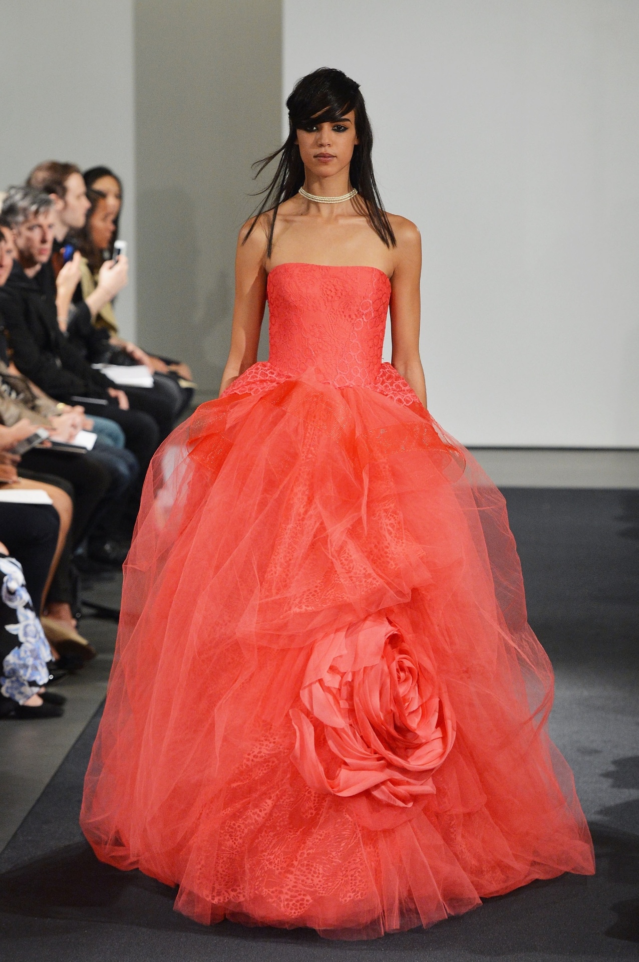 11.out.2013 - Desfile da estilista Vera Wang na New York Bridal Week - Slaven Vlasic/Getty Images