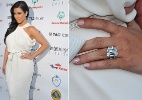 Anel de noivado usado por Kim Kardashian é leiloado por mais de R$ 1,3 milhão - Fotomontagem/Getty Images