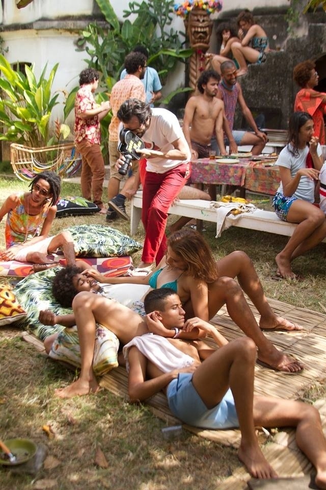 Imagem dos bastidores de "Tatuagem", de Hilton Lacerda  - Flávio Gusmão/Reprodução