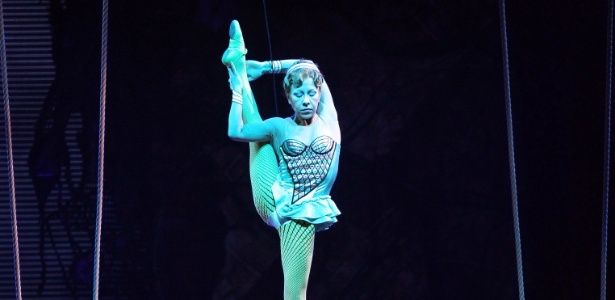 Performance do espetáculo "Zarkana", do Cirque du Soleil, em cartaz no Aria Resort & Casino, em Las Vegas