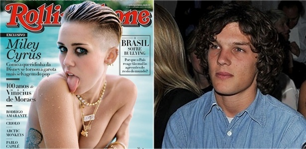 Miley Cyrus está namorando com Theo Wenner. Foi ele quem fotografou seu ensaio para a "Rolling Stone"