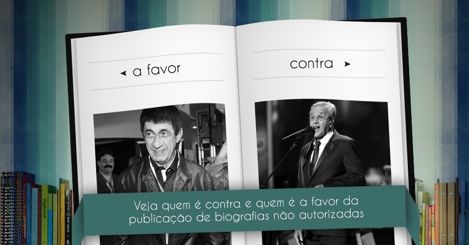 Veja como artistas, escritores e jornalistas se posicionam a respeito da publicação de biografias não autorizadas - Arte UOL