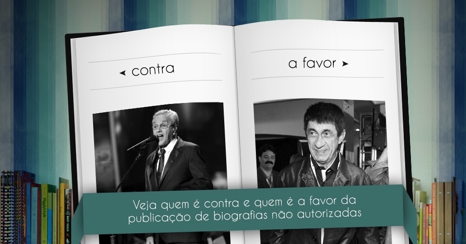 Veja como artistas, escritores e jornalistas se posicionam a respeito da publicação de biografias não autorizadas - Arte UOL