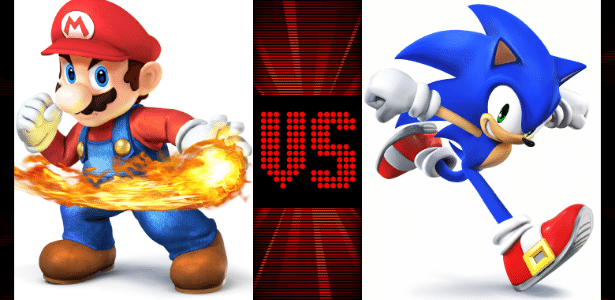 Os personagess Mario e Sonic, da Nintendo e Sega, foram símbolos da rivalidade entre as empresas  - Montagem/Reprodução