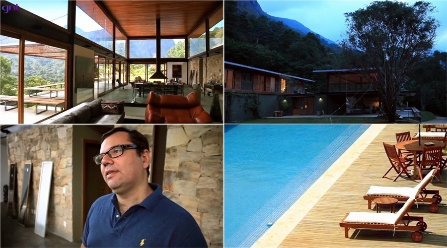 A casa do autor João Emanuel Carneiro em Petrópolis, região serrana do Rio