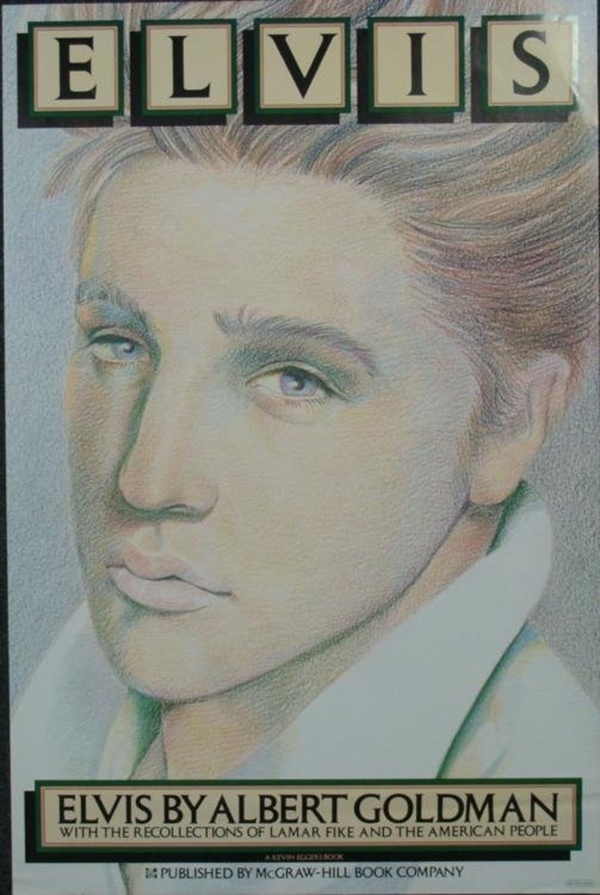 Capa da biografia "Elvis" (1981, McGraw-Hill Book Co.), de Albert Goldman - Reprodução
