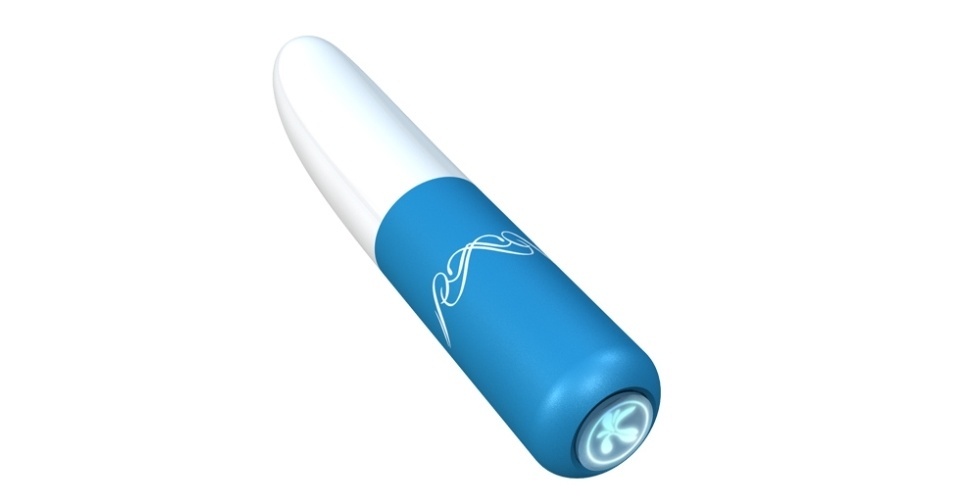 O Liberté, da Extase, é um estimulador desenhado para combinar com as curvas do corpo feminino. A coleção oferece também o vibrador Adoré e o mini-vibrador que aparece na foto, chamado La Métropole, todos com preços acessíveis e boa qualidade - Divulgação