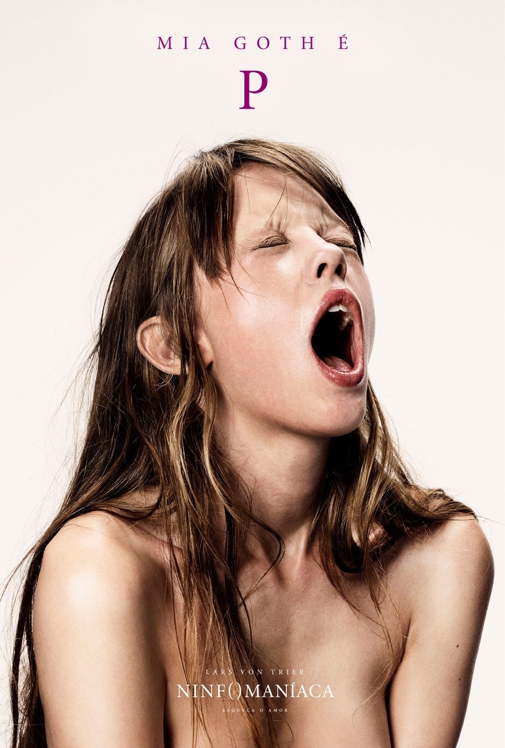 Pôster de "Ninfomaníaca", de Lars Von Trier, com Mia Goth - Divulgação