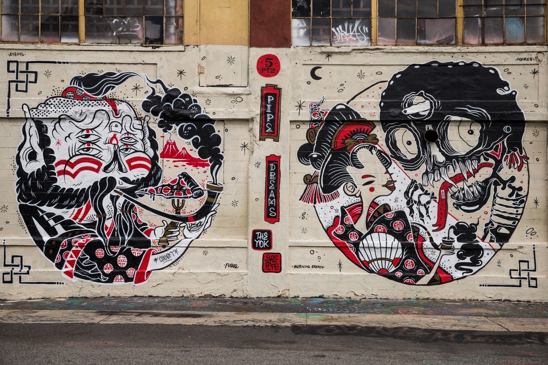 Conjunto de antigas fábricas de Nova York é transformado em "templo do grafite" - AFP