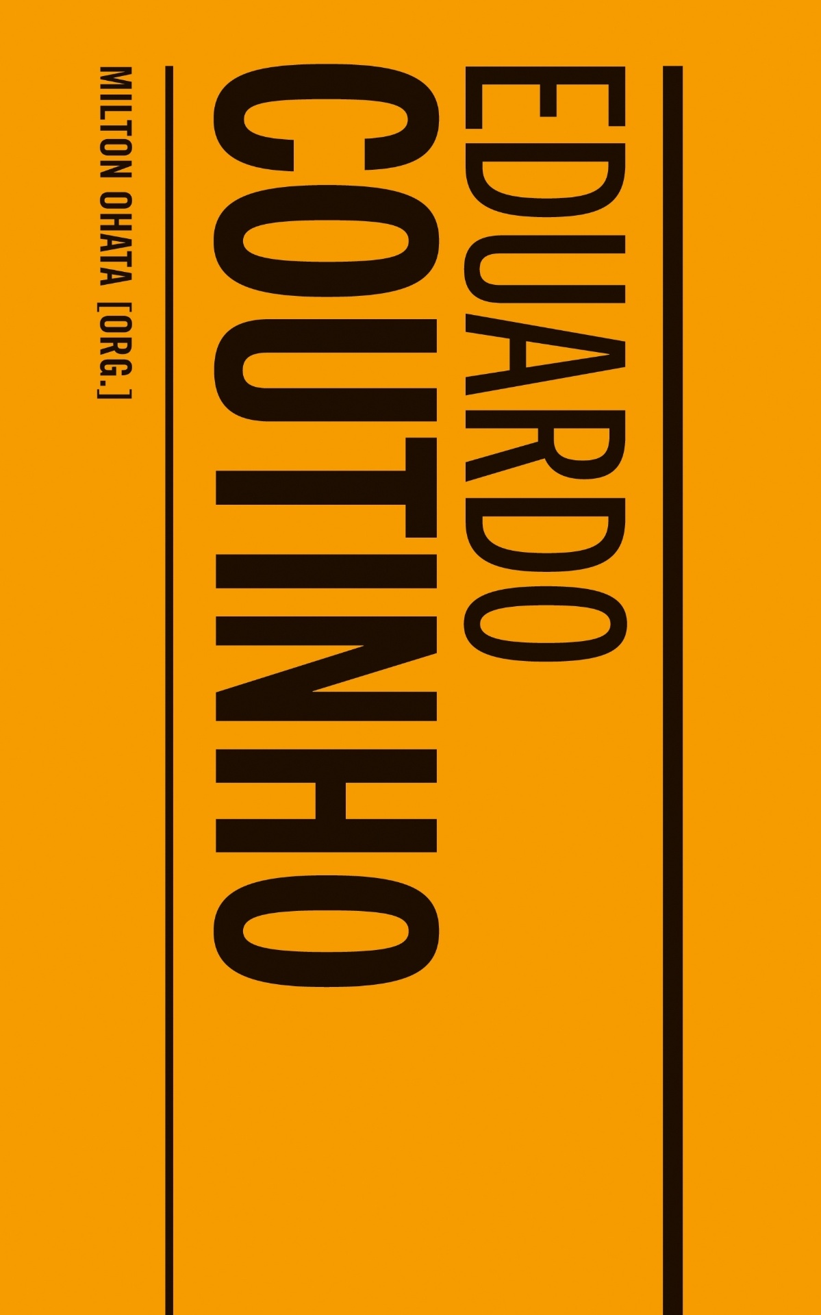 Capa do livro "Eduardo Coutinho", organizado por Milton Ohata - Reprodução