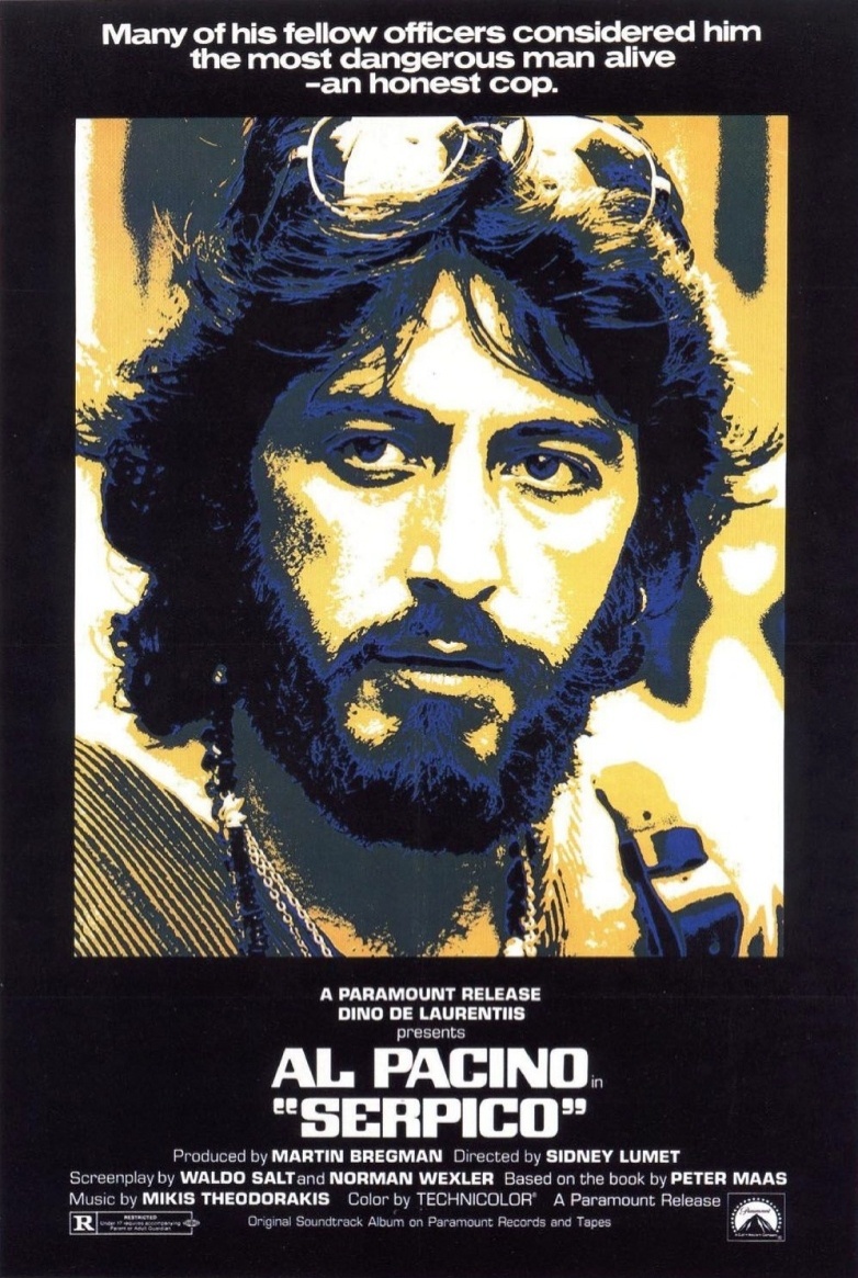 Cartaz do filme "Serpico", de Sidney Lumet - Reprodução