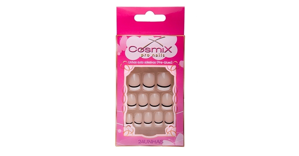 Pre-glued, Cosmix Pro Nails - Divulgação