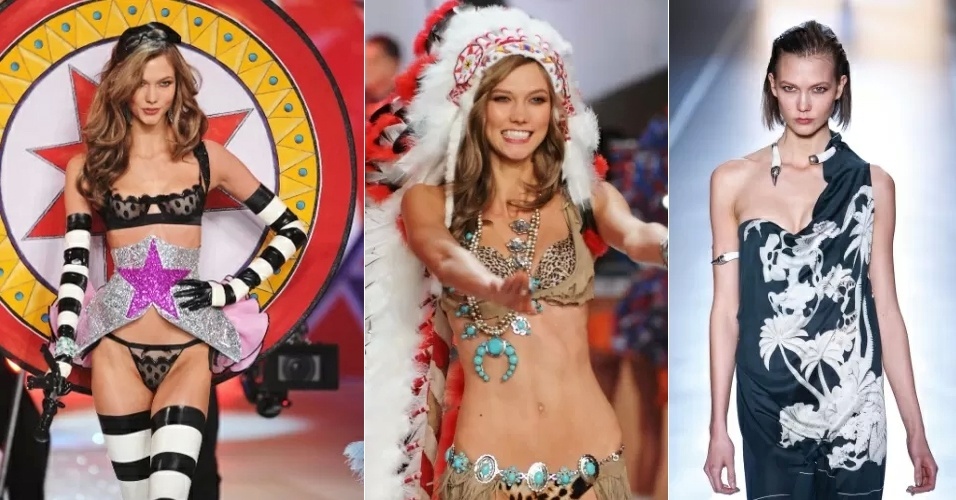 A top norte-americana Karlie Kloss repete a parceria com a Animale e abre a programação de desfiles da temporada Inverno 2014 - Getty Images/Getty Images/UOL