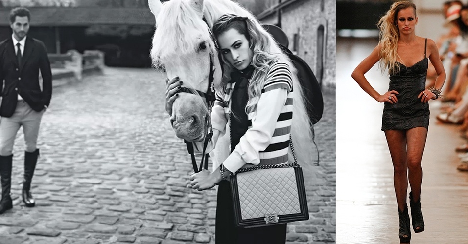 Queridinha da Chanel, a modelo Alice Dellal vem a São Paulo para a inauguração da exposição "The Little Black Jacket" promovida pela grife francesa de luxo. Ela aproveita para desfilar para a Pat Pat's, marca de sua tia, Patrícia Viera, e da prima, Andrea Viera, que estreia no SPFW - Divulgação