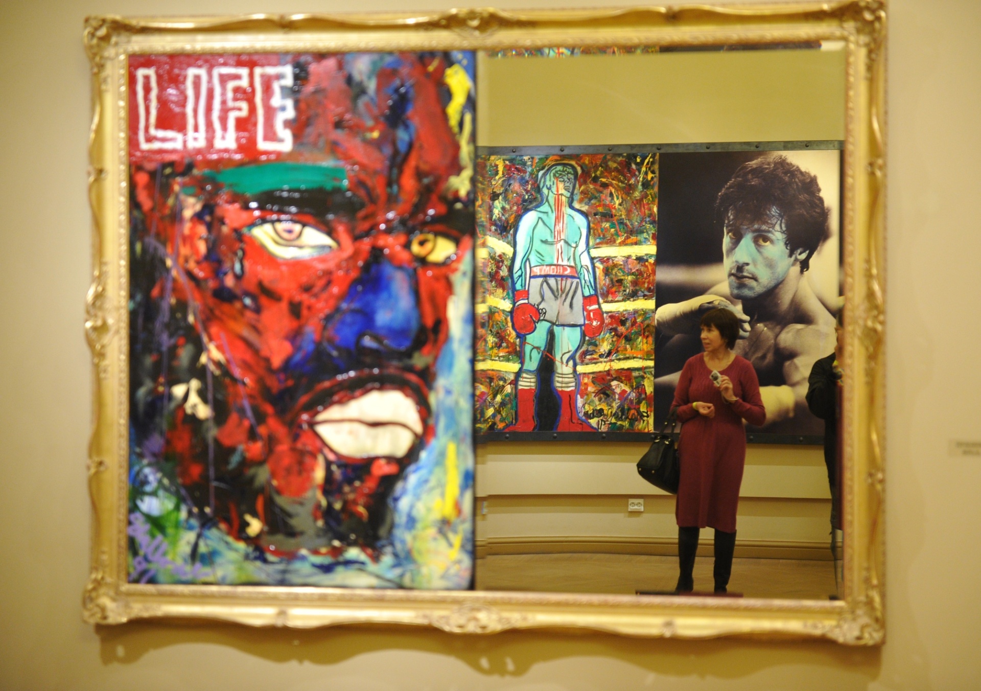 Sylvester Stallone expõe quadros expressionistas no museu de São Petersburgo - Zumapress