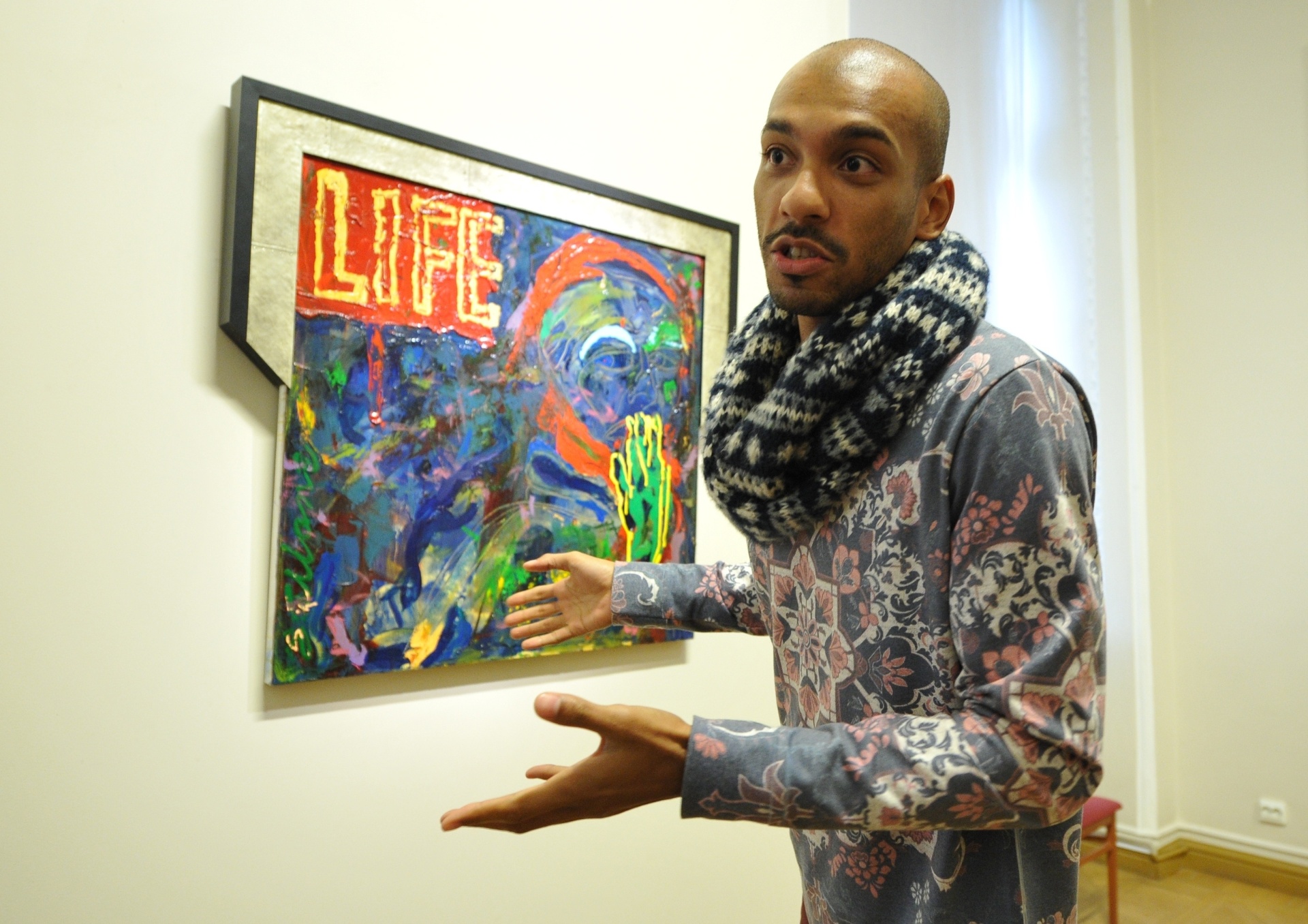 Sylvester Stallone expõe quadros expressionistas no museu de São Petersburgo - Zumapress