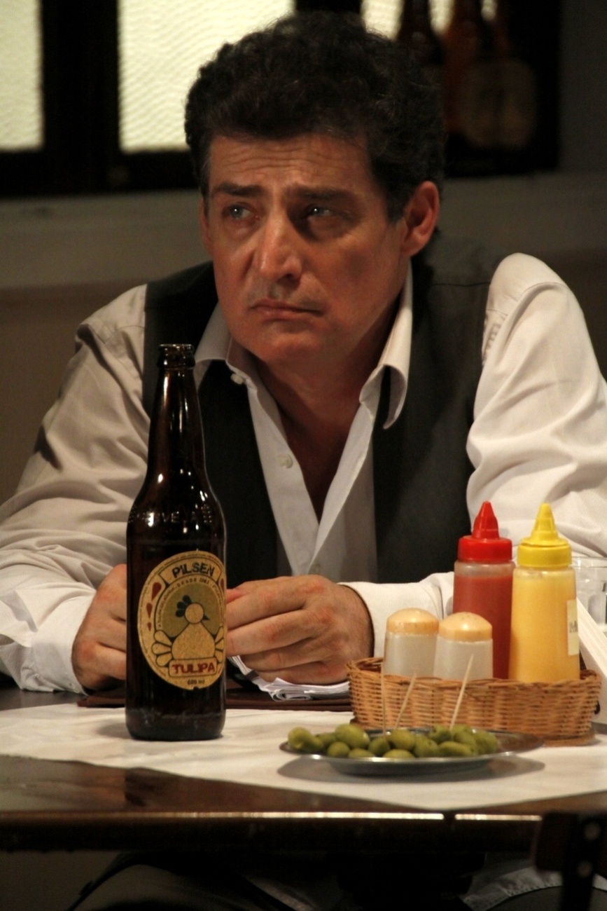 29.out.2013 - O ator Giuseppe Oristânio durante as gravações do especial de fim de ano ?O Amor e a Morte?, da Record.